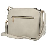 Módní dámská koženková crossbody kabelka Vaios, světle šedá
