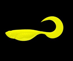 Libra Lures Gumová nástraha Embrion Twist Tail 1,75″ 12ks - Hot Yellow 006,Libra Lures Gumová nástraha Embrion Twist Tail 1,75″ 12ks - Hot Yellow 006