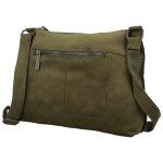 Trendy dámská koženková crossbody kabelka Kosta, tmavě zelená