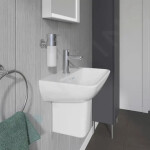 DURAVIT - ME by Starck Umývátko 450x320 mm, s přepadem, s otvorem pro baterii, bílá 0719450000