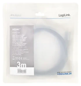 LogiLink HDMI 2.1 černá / HDMI kabel / 8K/60Hz / 48 Gb/s / 3 m (CHA0106)