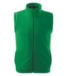 Next fleece vesta unisex středně zelená 2XL