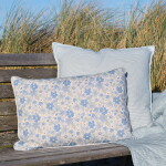 Chic Antique Povlak na polštář Aix Flowers/Sky Blue 35 × 50 cm, modrá barva, textil