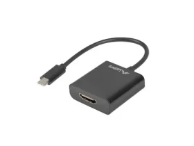 Lanberg USB-C 3.1 - HDMI černá / Adaptér / M-F / 15cm (AD-UC-HD-01)