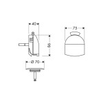 HANSGROHE - Exafill Vrchní sada vanového výtoku, chrom 58127000