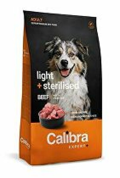 Calibra Dog EXPERT+ Adult Light & Sterilised Beef 2kg