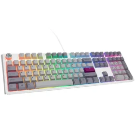 Ducky One 3 Cherry MX-Ergo-Clear šedá / herní klávesnice / podsvícená / mechanická / drátová USB-C / US (DKON2108ST-EUSPDMIWHHC2)