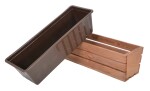 Rojaplast Truhlík MODERN 51 cm - s plastovým květináčem, hnědá
