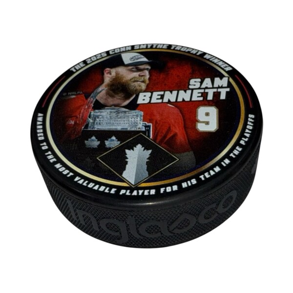 Inglasco / Sherwood Puk Florida Panthers NHL Sam Bennet #9 2025 Stanley Cup Playoffs Conn Smythe Trophy Souvenir Collector Puck