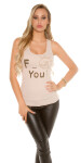 Sexy KouCla "F_ck you!" Tanktop Einheitsgroesse