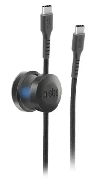 SBS Magnetický černá / Kabel USB-C - USB-C / 60 W / PD / 2 m