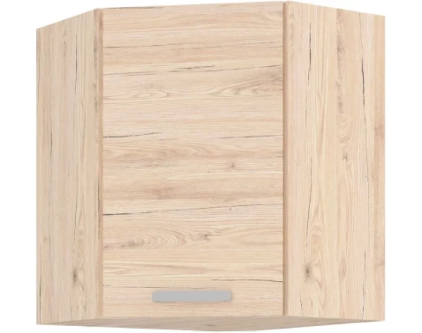 Horní rohová kuchyňská skříňka Bordeaux, 60/60 cm, dub bordeaux