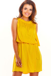 Dámské šaty A284 žlutá - Awama S/M
