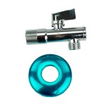 Rohový ventil s filtrem 3/8" × 1/2", chrom