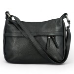 Luxusní dámská kožená crossbody kabelka Lukas, černá