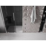 MEXEN/S - Velar L posuvné sprchové dveře 90, grafit, chrom 871-090-003-41-01