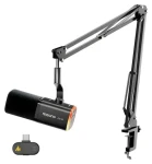 Maono PD100WS černá / Dynamický mikrofon / bezdrátový / USB-C / 50 - 16000 Hz / RGB (PD100WS Black)