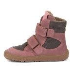 Dívčí zimní barefoot boty TEX WINTER Gray Pink, Froddo, G3160233-6, růžová - 39