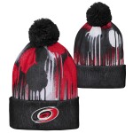 Outerstuff Dětská zimní čepice Carolina Hurricanes NHL Paint Splatter Cuffed