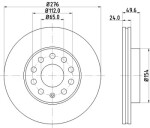 Brzdy kotouče desky přední AUDI A3(8V) SEAT LEON(5F) 276mm