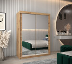 Šatní skříň Abi T3 Barva korpusu: Bílá, Rozměry: 100 cm, Dveře: Bílá
