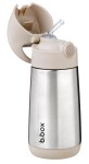 B.box Termoska na pití s brčkem 350 ml béžová - Latte