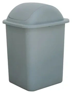 BELLI E FORTI Odpadkový koš FLIP šedý / výklopné víko / plast / 18 l / výška 39,5 cm