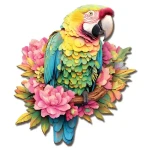2KIDS TOYS Dřevěné puzzle Papoušek