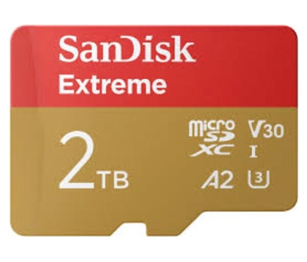 SanDisk micro SDXC karta 2TB Extreme (240 MB/s A2 UHS-I U3 V30) + adaptér EDF_493601