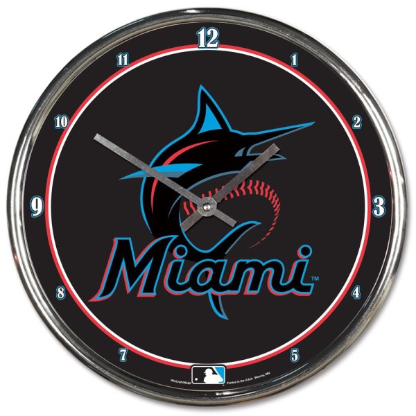 Hodiny Miami Marlins MLB WinCraft Chrome