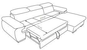 Sedací souprava Coast Gerra 90 Provedení: Pravá varianta, látka: Gerra 90