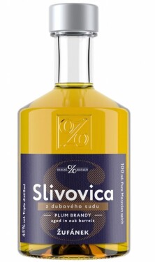 Žufánek Slivovica ze sudu 45% 0,1 l (holá lahev)