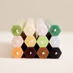 HAY Svíčky Hexagon Candle set 4ks, blues