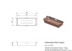 Příslušenství ke dřezům Reginox - děrovaná miska R30554, Copper / měď R30554
