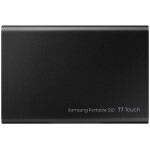 SAMSUNG T7 Touch Externí SSD disk 2TB černá / Externí SSD / R: 1050 MBs W: 1000MBs / USB-C / 3y (MU-PC2T0K/WW)