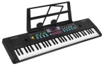 Mamido Dětský keyboard s mikrofonem černý