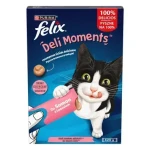 Purina Felix Deli Moments Lososová 4x10 g / Pamlsek pro kočky (8445291538276)