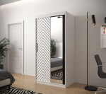 Šatní skříň Abi Jodelka 2 Barva korpusu: Dub artisan, Rozměry: 100 cm, Dveře: Bílá mat