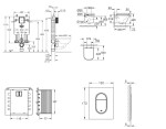 GROHE - Uniset Set předstěnové instalace, klozetu, sedátka SoftClose a tlačítka Arena Cosmopolitan S, Cool Sunrise SANI15BB4115