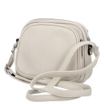 Trendy dámská koženková crossbody kabelka Cica, béžová