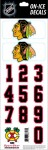 Sport Star Samolepky na Helmu Chicago Blackhawks NHL Decals
