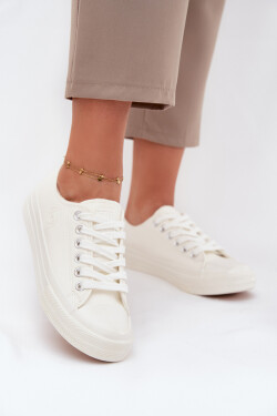 Zateplené Nízké Tenisky Dámské Big Star OO274927 Bílé 41