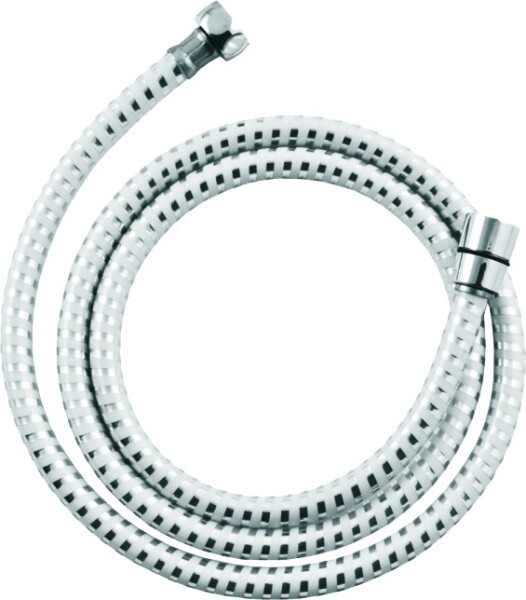 INVENA - Sprchová hadice Biflex, colour: chrom-bílá 150cm AW-30-J02-J
