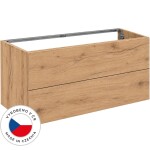 CERANO - Koupelnová skříňka pod umyvadlo Adele - TIP-ON otevírání - dub zlatý Craft - 120x60x44,8 CER-360585