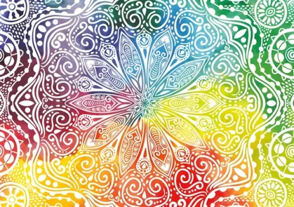 YAZZ Puzzle Květinová mandala