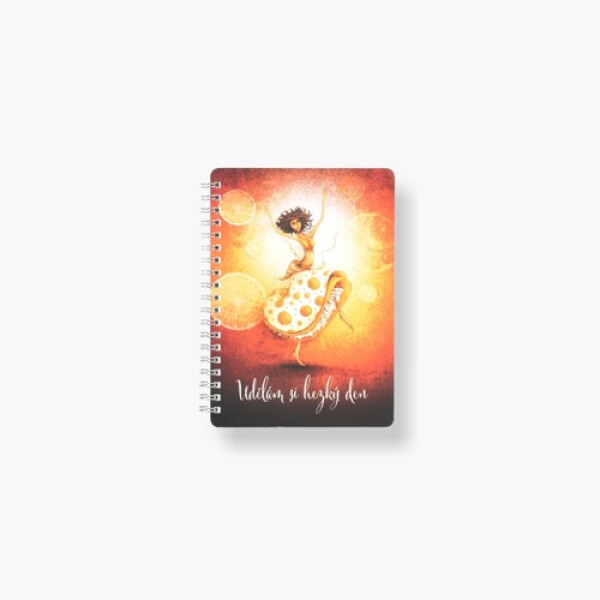 Kroužkový blok Udělám si hezký den B6, čistý, 50 listů