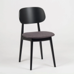 STIMA Jídelní židle BUNNY černá - látka STI-BUNNY-CERNA-LATKA