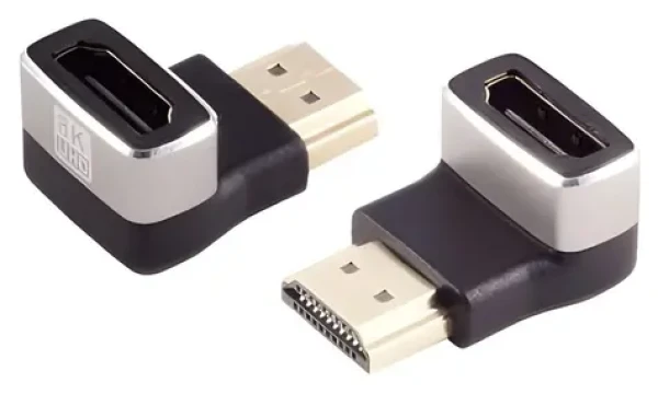 MicroConnect Úhlový adaptér HDMI (F-M) 90° černá / Adaptér / 8K (HDM19F19MA2-8K)