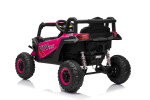 Mamido Elektrické autíčko Buggy Madman růžové | UTV-MX 4x4 | EVA kola | 12V 10Ah | EKO kůže