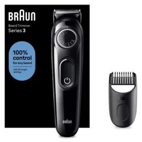 Braun Series 3 BT3400 černá / Holicí strojek / Pánský / Otočné ovládání / 50 min provoz (BT3400)
